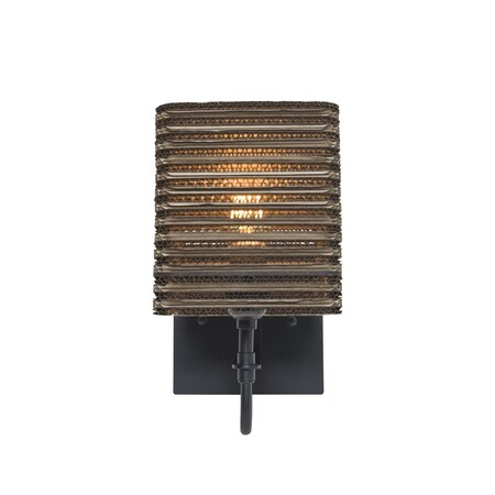 Besa Lighting Kirk 6 Wall Sconce, Black Finish, 1x8W LED 1WG-KIRK6-LED-BK